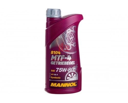 Синтетическое трансмиссионное масло MANNOL MTF-4 GETRIEBEOEL 75W80, 1 л 1943