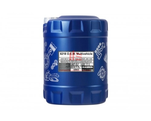 Жидкость для АКПП MANNOL MULTIVEHICLE JWS 3309, 10 л 821810