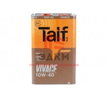 Моторное синтетическое масло Taif VIVACE, 10W-40, SN, 4 л 211030