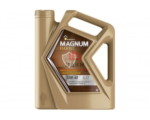 Моторное полусинтетическое масло Роснефть Magnum Maxtec 10W-40 API SL/CF, канистра 5 л 40814750