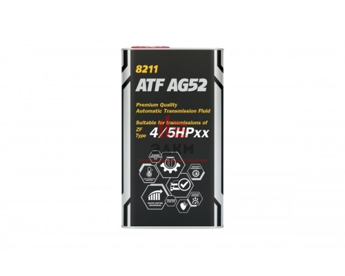 Синтетическая трансмиссионная жидкость MANNOL ATF AG52 4 л (Metal) 1479