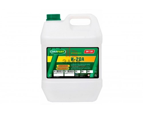 Масло веретенное И-20 А 20 л OILRIGHT