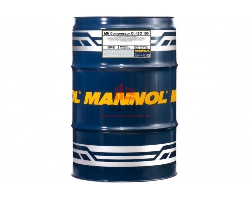 Минеральное масло COMPRESSOR OIL ISO 100 60 л для воздушных компрессоров MANNOL