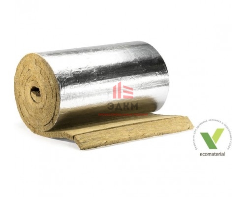 Ламельный мат фольгированный XOTPIPE LM-50 Alu 8000x1200x40мм, рулон 9,6 м2