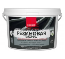 Резиновая краска Neomid Серый 2,4 кг Н-КраскаРез-2,4-Сер
