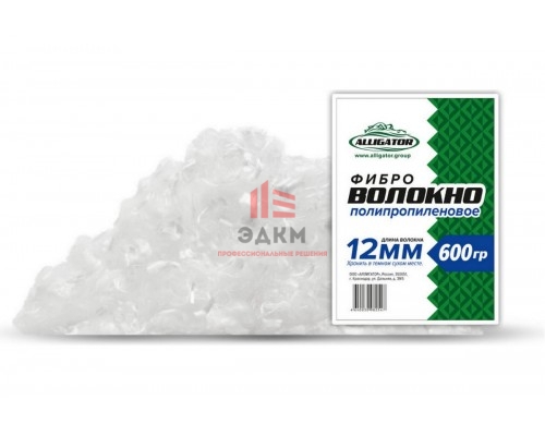 Полипропиленовое фиброволокно GAVIAL 12 мм, 600 г 00000623 Полипропиленовое фиброволокно GAVIAL 12 мм, 600 г 00000623