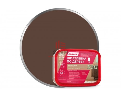 Шпатлевка по дереву Орех 0,4 кг S50 PARADE 90001262566 Шпатлевка по дереву Орех 0,4 кг S50 PARADE 90001262566