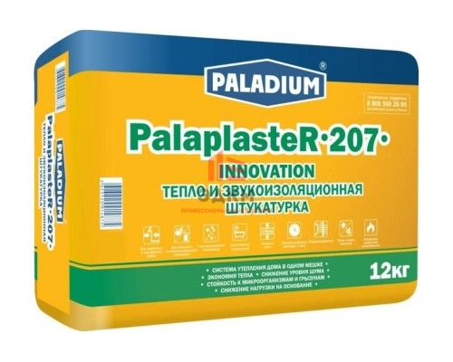 Цементная штукатурка PALADIUM PalaplasteR-207 (с пеностеклом; 12 кг)
