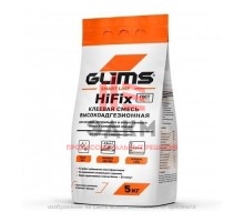 Клей плиточный GLIMS HiFix белый c быстрой фиксацией 5кг
