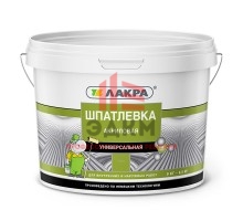 Шпатлевка акриловая универсальная Лакра для внутренних и наружных работ 3 кг
