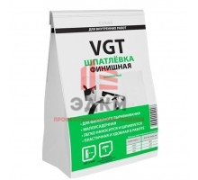 Шпатлевка полимерная финишная VGT для внутренних работ сухая 2 кг