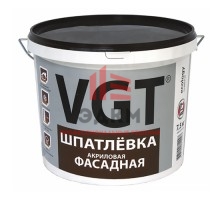 Шпатлевка фасадная VGT акриловая 7,5 кг
