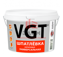 Шпатлевка акриловая универсальная VGT 18 кг