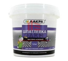 Шпатлевка масляно-клеевая Лакра белая 1,5 кг