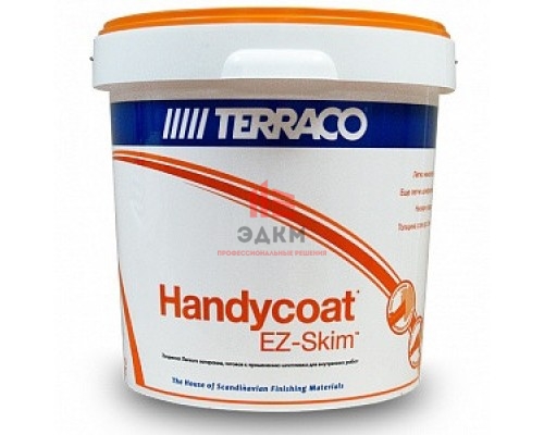 Шпатлевка легкого затирания Terraco handycoat acrilic ez-skim interior, 25 кг Шпатлевка легкого затирания Terraco handycoat acrilic ez-skim interior, 25 кг