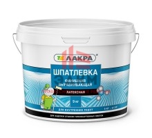 Шпатлевка латексная финишная Лакра выравнивающая для гипсокартона 9 кг