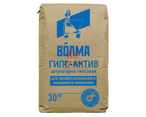 Штукатурка гипсовая Волма Гипс-Актив для машинного нанесения 30 кг