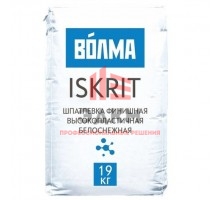 Шпатлевка финишная полимерная Волма Iskrit белая 19 кг