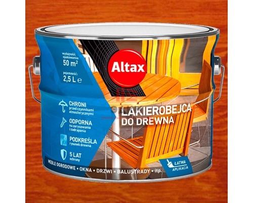 Лак-морилка ALTAX LAKIEROBEJCA Махагон 2,5л 50030-04-000250 Лак-морилка ALTAX LAKIEROBEJCA Махагон 2,5л 50030-04-000250