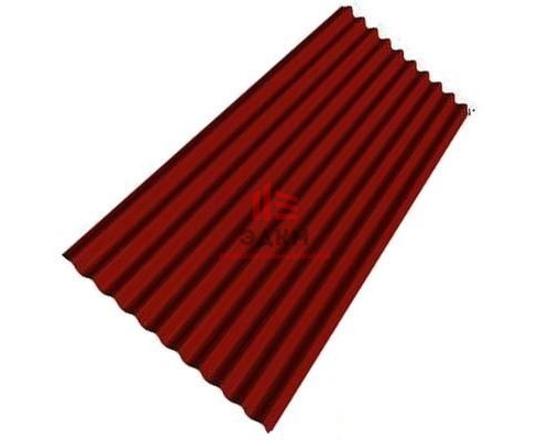 Ондулин битумный лист красный (1950х760х3мм)