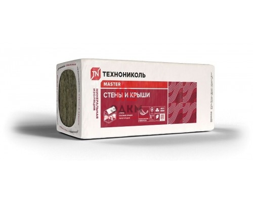 Плита минераловатная ТЕХНОНИКОЛЬ 34 PN Стены и крыши ПРОФ, 1200x600x150 мм, 5,76 м2
