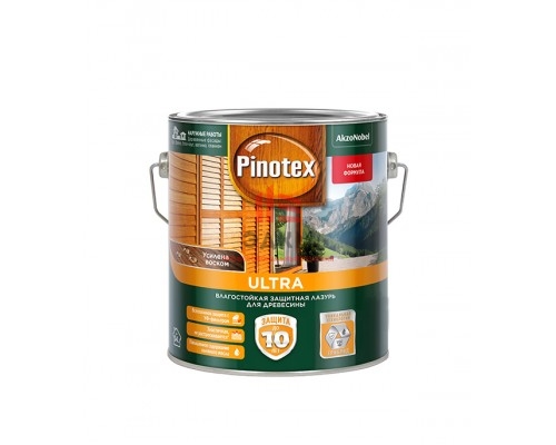 Антисептик Pinotex Ultra декоративный для дерева красное дерево 2,7 л Антисептик Pinotex Ultra декоративный для дерева красное дерево 2,7 л