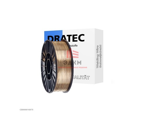 Проволока DRATEC DT- G3Si1 CuZn ⌀ 0,8 мм (кассета 5 кг, аналог, OK Autrod 12.51, OK AristoRod 12.50)