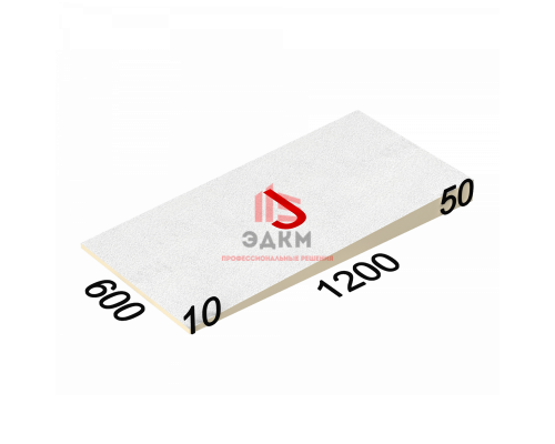 Утеплитель LOGICPIR Slope СХ/СХ 3,4 %, элемент J, 1200х600х10-50 мм