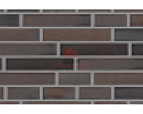 Кирпич клинкерный Muhr 33 A Schwarz-Braun гладкий, 290*90*52 мм