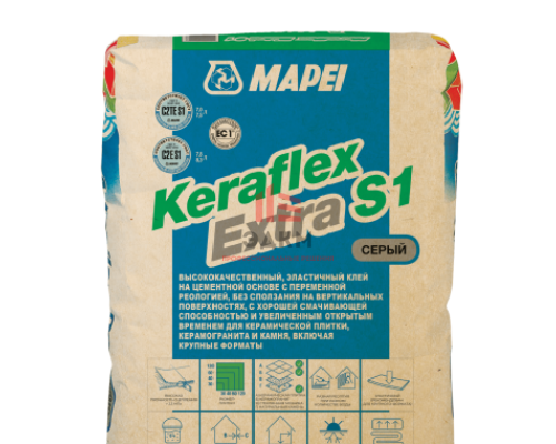 Эластичный цементный клей KERAFLEX EXTRA S1 GREY Эластичный цементный клей KERAFLEX EXTRA S1 GREY