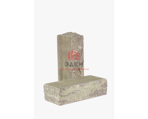 Кирпич облицовочный полнотелый колотый «Дикий камень» тычковый