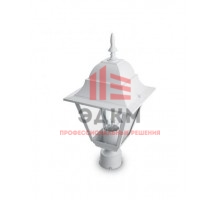 Светильник садово-парковый Feron 4103/PL4103 четырехгранный на столб 60W E27 230V, белый