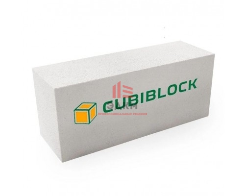 Газобетонные блоки CUBIBLOCK D500 B3,5 F100 625х200х250 ровный