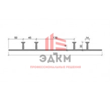 Гидрошпонка для рабочих швов Аквастоп ХОМ-320-4/30