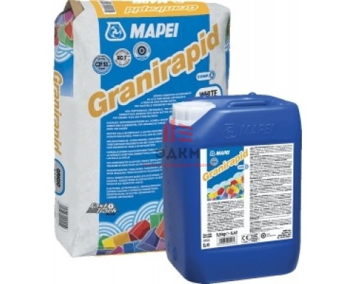 Цементный клей для камня Granirapid серый