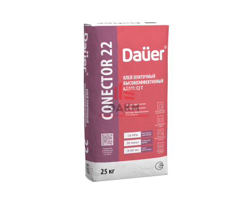 Клей плиточный Dauer CONECTOR 22 высокоэффективный, 25 кг