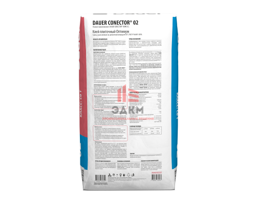 Плиточный клей Dauer оптимум conector 02 25 кг