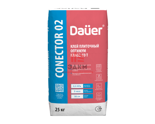 Плиточный клей Dauer оптимум conector 02 25 кг