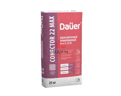 Клей плиточный Dauer CONECTOR 22 Max высокоэффективный, 25 кг