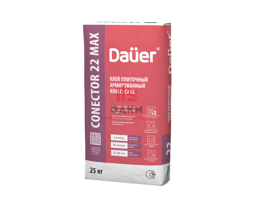 Клей плиточный Dauer CONECTOR 22 Max высокоэффективный, 25 кг