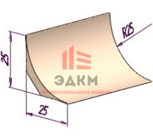 Плинтус для завода покрытия на стену ТК 25
