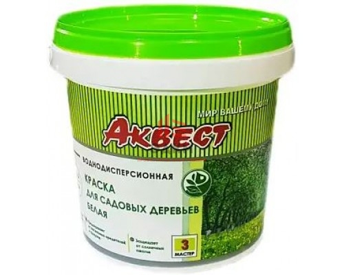 Краска белая для садовых деревьев (3 кг)