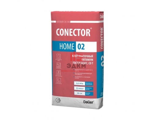 Плиточный клей Dauer оптимум conector home 02 25 кг