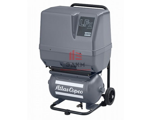 Поршневой компрессор Atlas Copco LFx 0,7 3PH на тележке с ресивером(20 л)