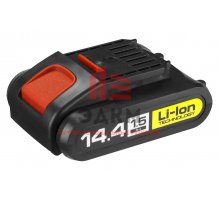 Батарея аккумуляторная МАСТЕР (14.4 В, 1.5 А*ч, Li-Ion) для шуруповертов ДА-14.4-2-Ли КМ1, ДА-14.4-2-Ли КНМ1 ЗУБР АКБ-14.4-Ли 15М1