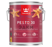 Tikkurila Euro Pesto 30 / Тиккурила Песто 30 эмаль алкидная для внутренних работ полуматовая 9 л