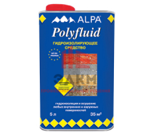 Alpa Polyfluid / Альпа Полифлюид профессиональная гидроизоляция 2,5 л