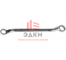 Накидной изогнутый гаечный ключ 19х22мм Зубр ПРОФИ 27132-19-22