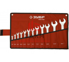 Набор гаечных рожковых ключей Зубр МАСТЕР 12 шт. 27010-H12