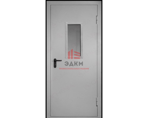 Техническая дверь однопольная глухая ДМТ-1 с остеклением